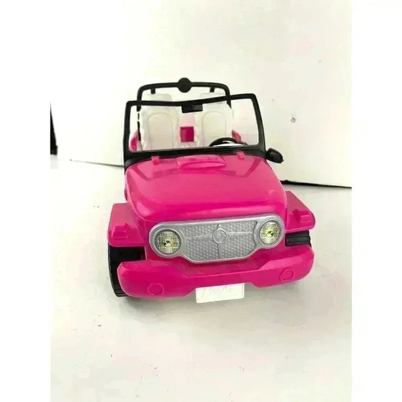 Barbie Doll Pink Jeep Car 2012 Beach Party Vehicle Y6856 - Picture 10 of 16